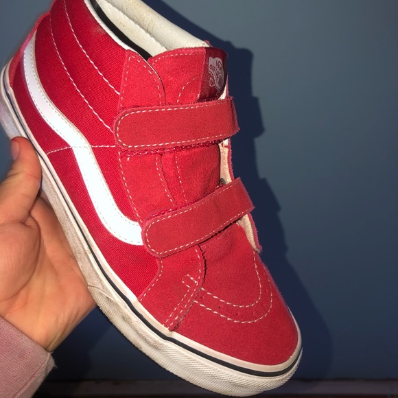 red velcro vans